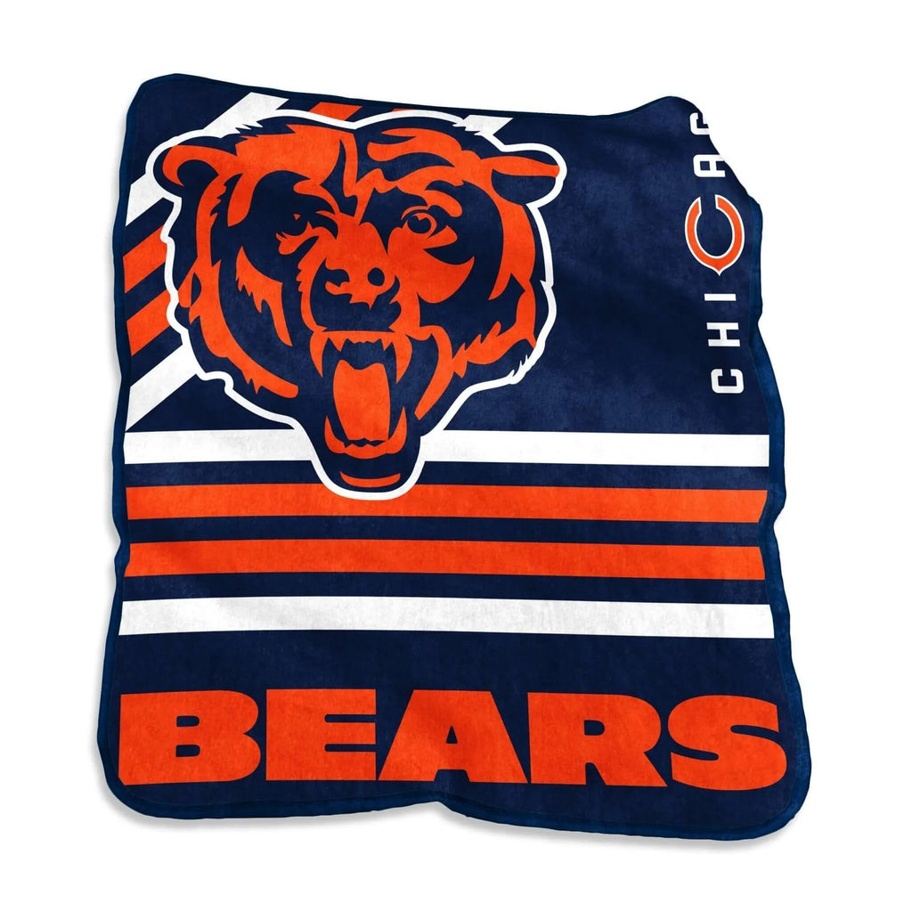 Chicago Bears Blanket 50x60 Raschel Throw