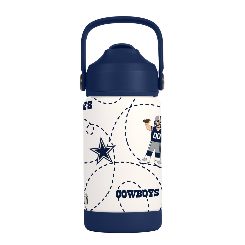 Dallas Cowboys Kids Bottle 12oz Stainless Steel Mascot