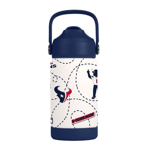 Houston Texans Kids Bottle 12oz Stainless Steel Mascot