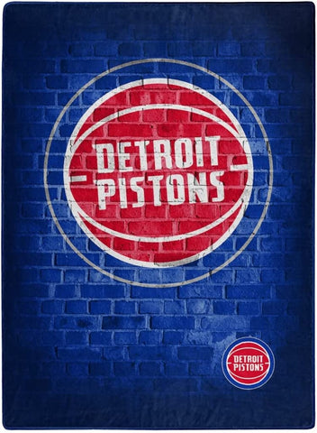 Detroit Pistons Blanket 60x80 Raschel Street Design
