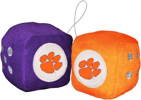 Clemson Tigers Fuzzy Dice CO