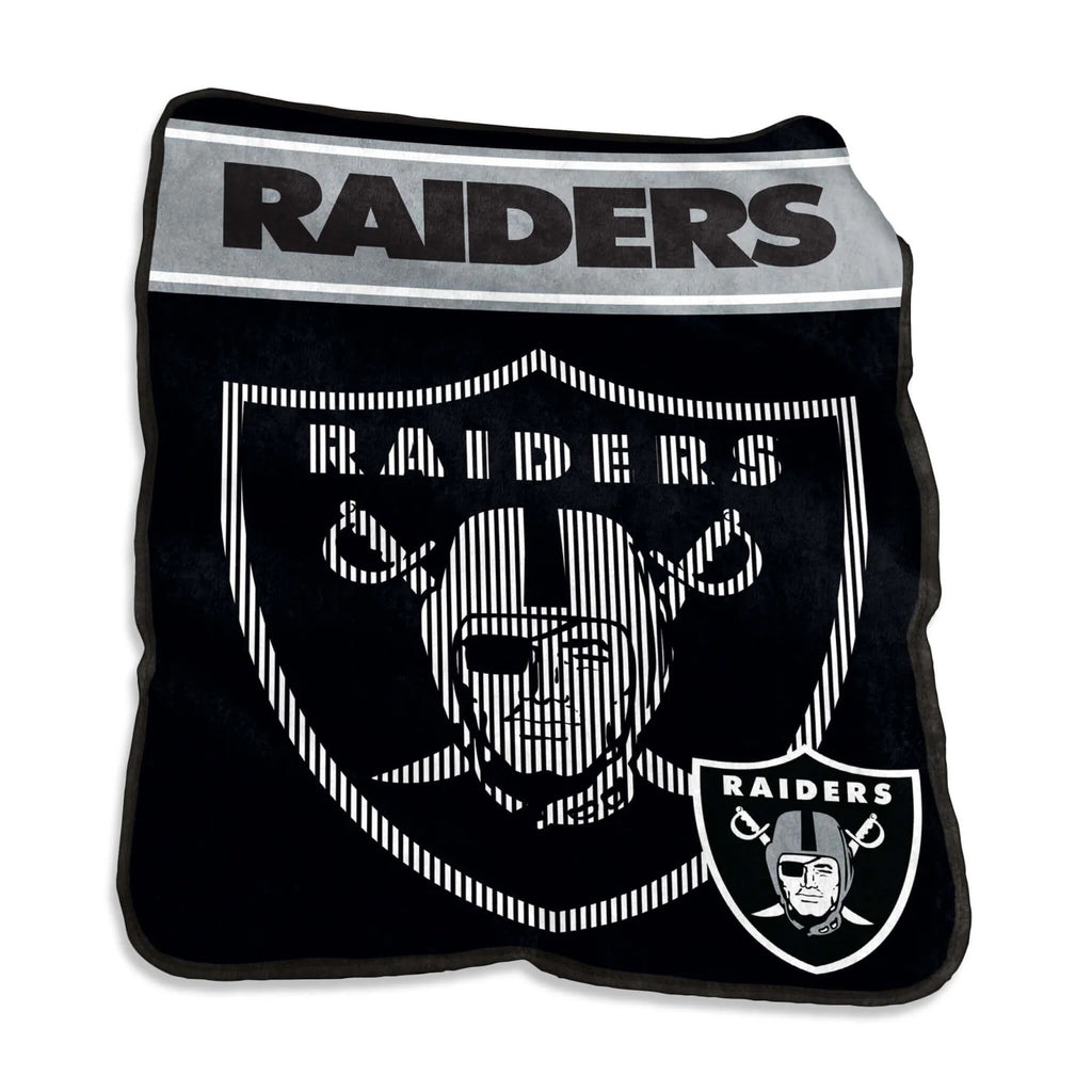 Las Vegas Raiders Blanket 60x80 Raschel Throw