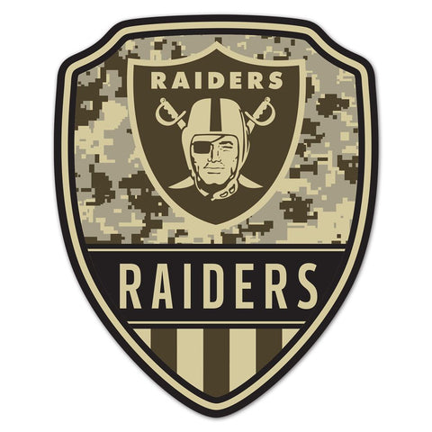 Las Vegas Raiders Sign Wood 11x14 Shield Shape