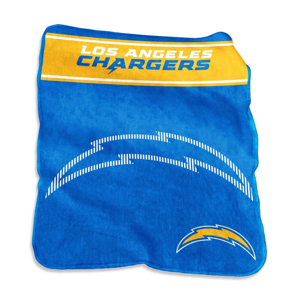Los Angeles Chargers Blanket 60x80 Raschel Throw