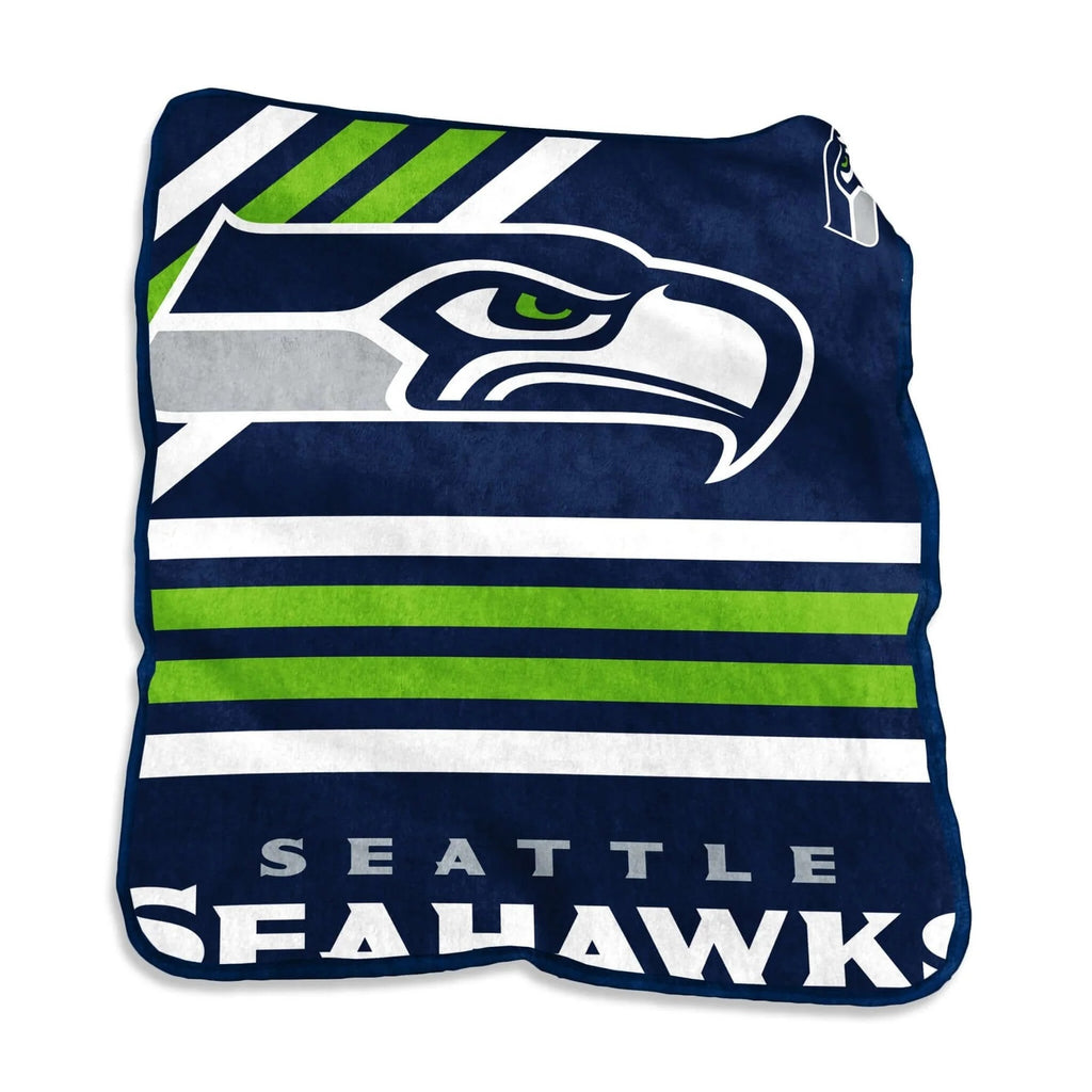 Seattle Seahawks Blanket 50x60 Raschel Throw