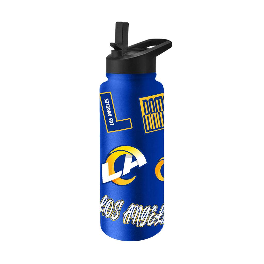 Los Angeles Rams Los Angleles Quencher Bottle 34oz Stainless Steel Dreamweave