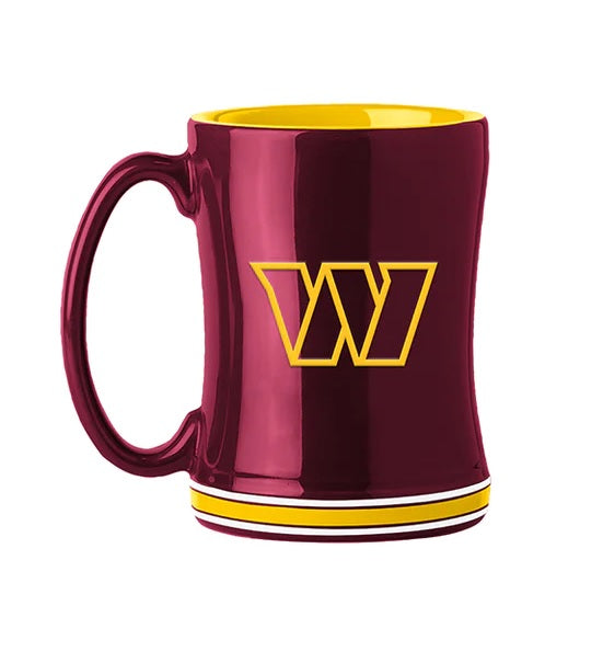 Washington Huskies Commanders Coffee Mug 14oz Sculpted Relief Team Color