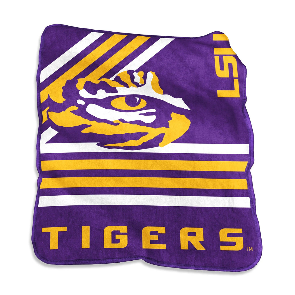 LSU Tigers Blanket 50x60 Raschel Throw