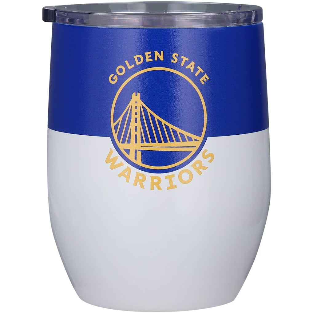Golden State Warriors Travel Tumbler 16oz Stainless Steel Curved