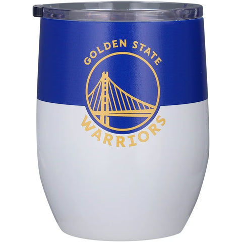 Golden State Warriors Travel Tumbler 16oz Stainless Steel Curved