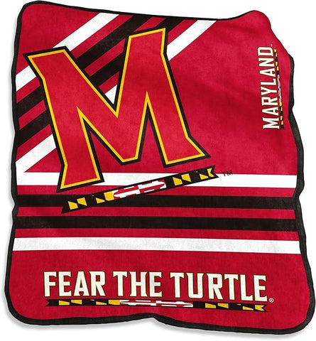 Maryland Terrapins Blanket 50x60 Raschel Throw