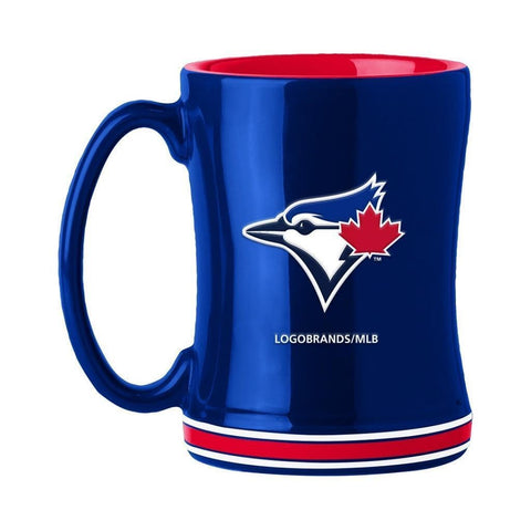Toronto Blue Jays Coffee Mug 14oz Sculpted Relief Team Color Special Order