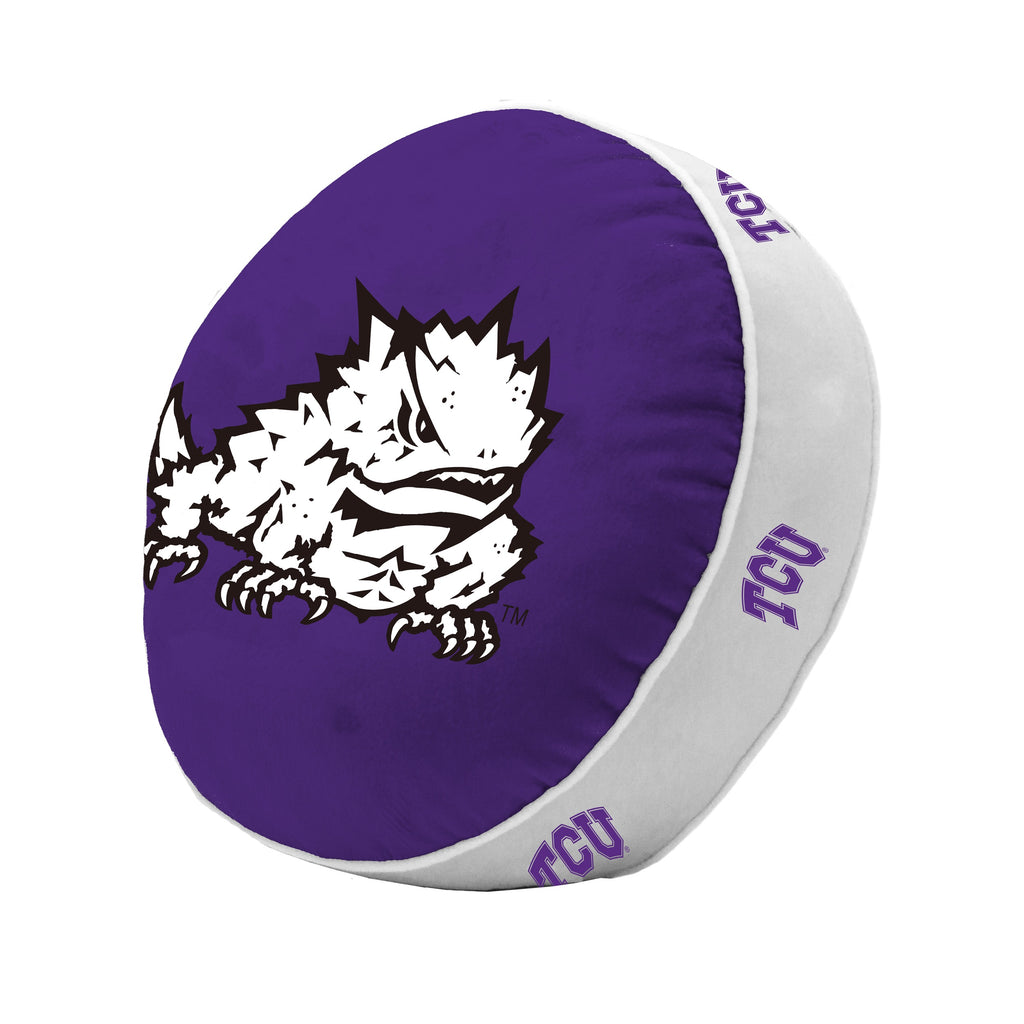 Texas Christian Horned Frogs Puff Pillow