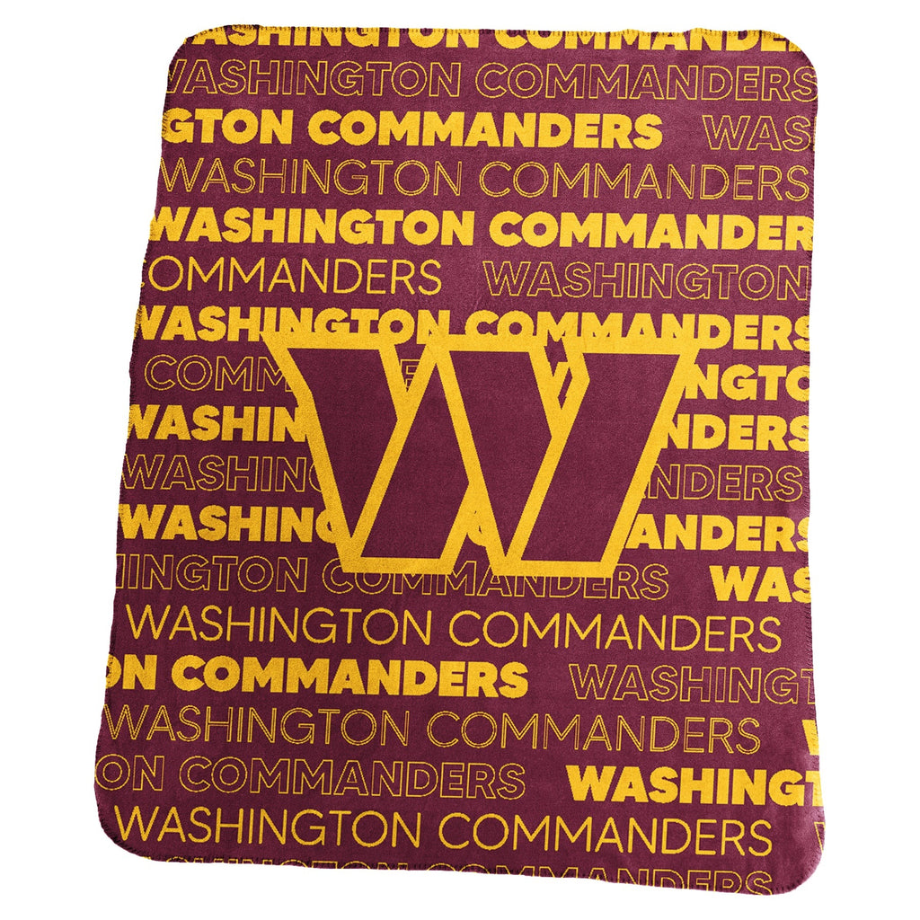 Washington Huskies Commanders Blanket 50x60 Fleece Classic