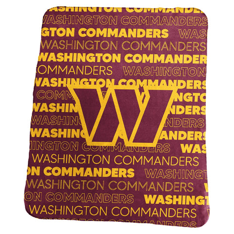 Washington Huskies Commanders Blanket 50x60 Fleece Classic