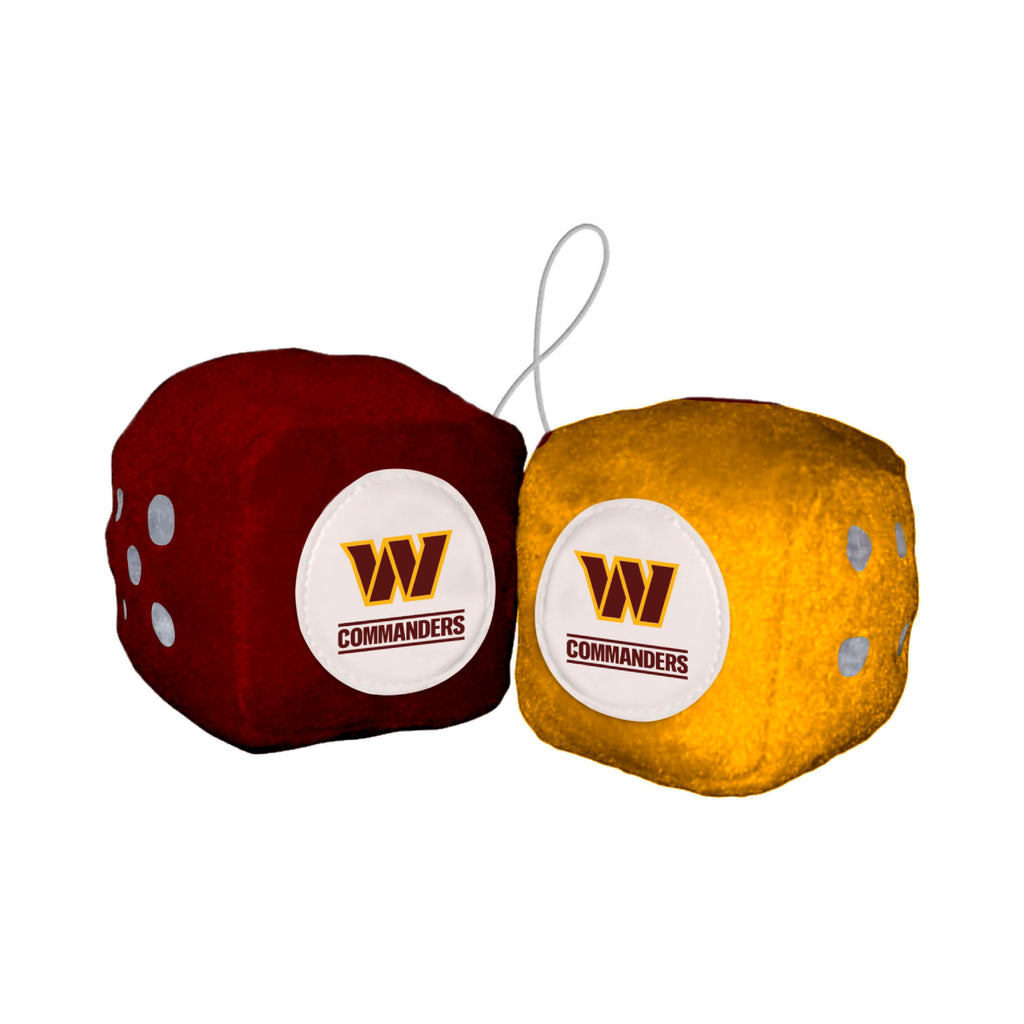 Washington Huskies Commanders Fuzzy Dice