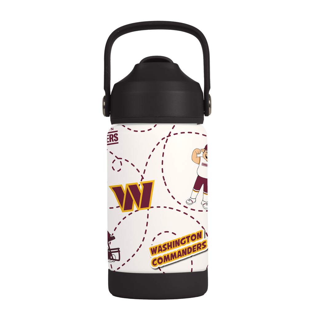 Washington Huskies Commanders Kids Bottle 12oz Stainless Steel Mascot