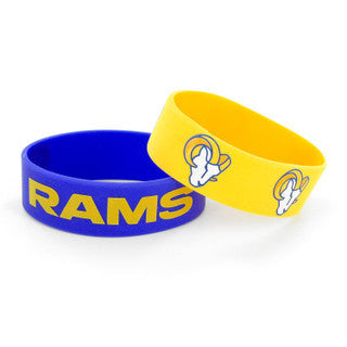 Los Angeles Rams Bracelets 2 Pack Wide Alternate