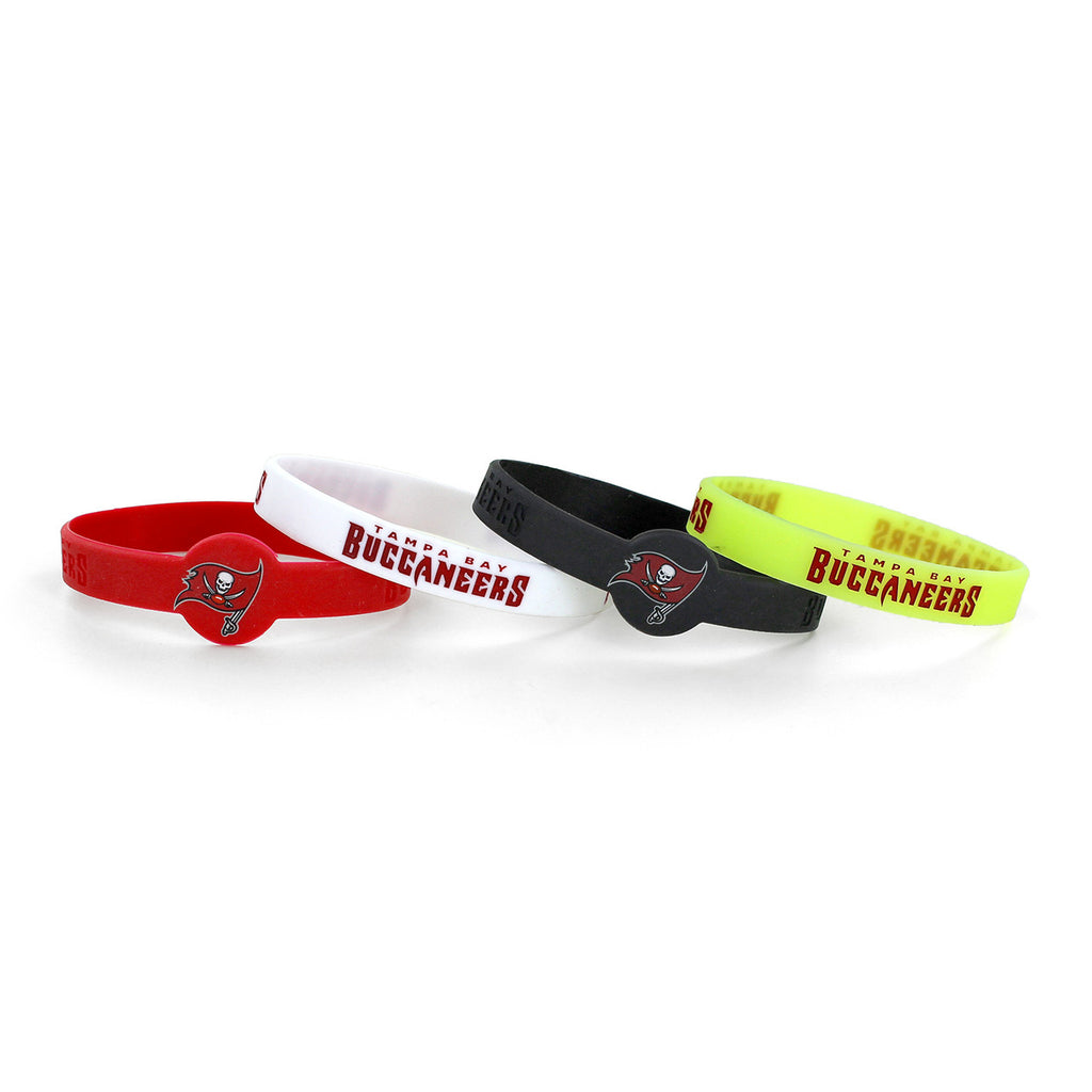 Tampa Bay Buccaneers Bracelets 4 Pack Silicone