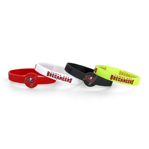 Tampa Bay Buccaneers Bracelets 4 Pack Silicone