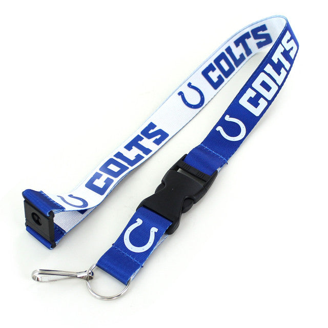 Indianapolis Colts Lanyard Reversible Blue and White