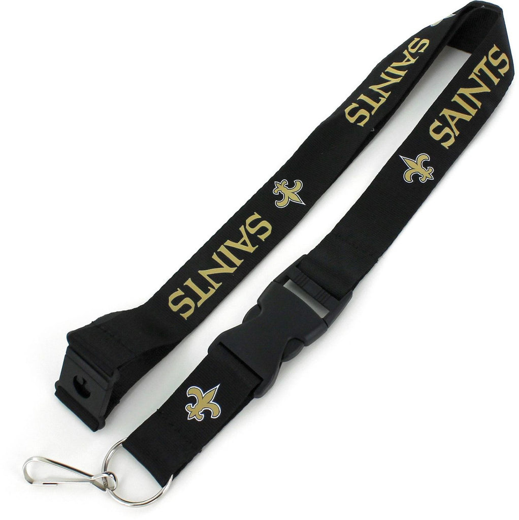 New Orleans Saints Lanyard Black