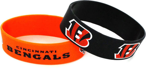 Cincinnati Bengals Bracelets 2 Pack Wide