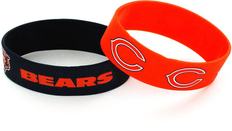 Chicago Bears Bracelets 2 Pack Wide