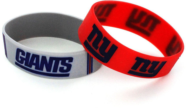 New York Giants Bracelets 2 Pack Wide