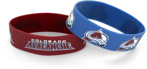Colorado Avalanche Bracelets 2 Pack Wide