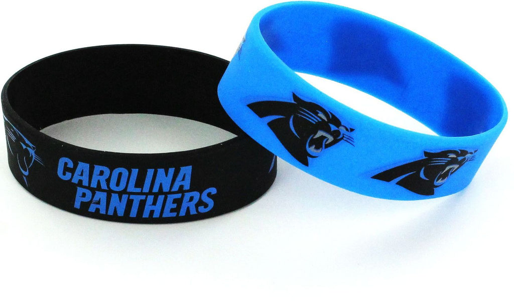 Carolina Panthers Bracelets 2 Pack Wide