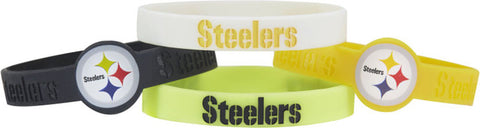 Pittsburgh Steelers Bracelets 4 Pack Silicone