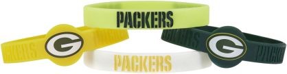Green Bay Packers s Bracelets 4 Pack Silicone