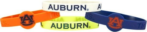 Auburn Tigers Bracelets 4 Pack Silicone Special Order