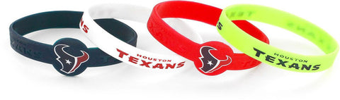Houston Texans Bracelets 4 Pack Silicone