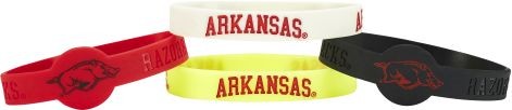 Arkansas Razorbacks Bracelets 4 Pack Silicone Special Order