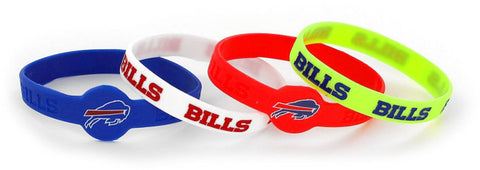 Buffalo Bills Bracelets 4 Pack Silicone