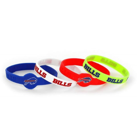 Buffalo Bills Bracelets 4 Pack Silicone Special Order