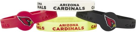 Arizona Cardinals Bracelets 4 Pack Silicone Special Order