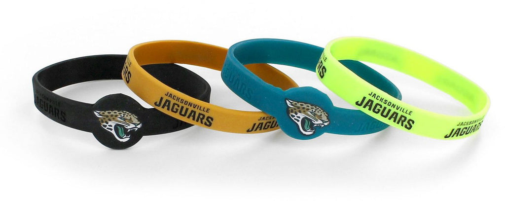 Jacksonville Jaguars Bracelets 4 Pack Silicone