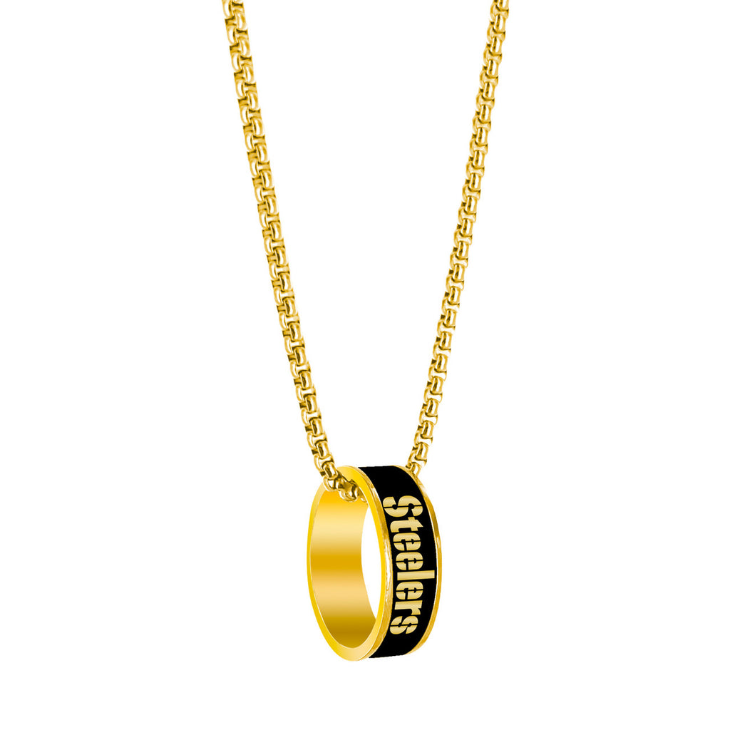 Pittsburgh Steelers Necklace Fashion Ring Pendant