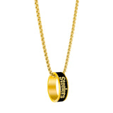 Pittsburgh Steelers Necklace Fashion Ring Pendant
