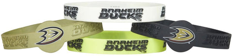 Anaheim Mighty Ducks Bracelets 4 Pack Silicone