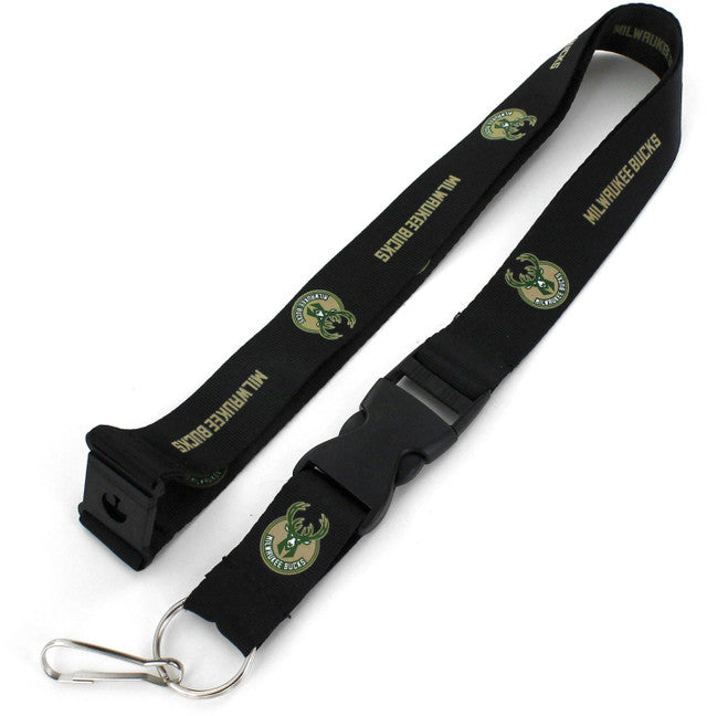 Milwaukee Bucks Lanyard Black