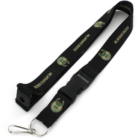 Milwaukee Bucks Lanyard Black