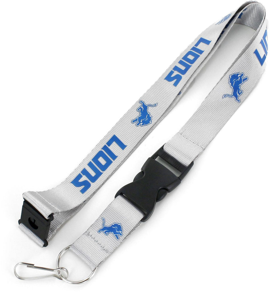 Detroit Lions Lanyard Gray