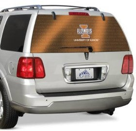 Illinois Fighting Illini Window Film Rear