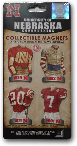 Nebraska Cornhuskers Magnet 4 Pack Collectible CO