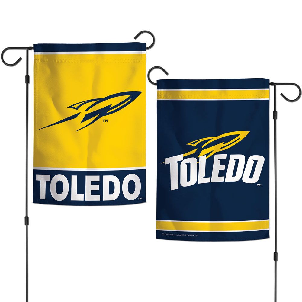 University of Toledo Rockets Flag 12x18 Garden Style 2 Sided