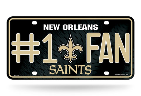 New Orleans Saints License Plate #1 Fan